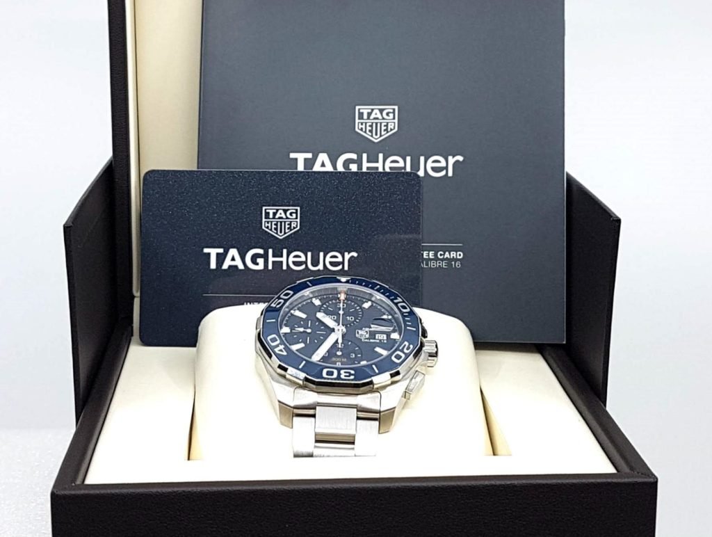 Tag Heuer Aquaracer 300m Caliber 16 Day Date Chronograph Full Set Pawndeluxe