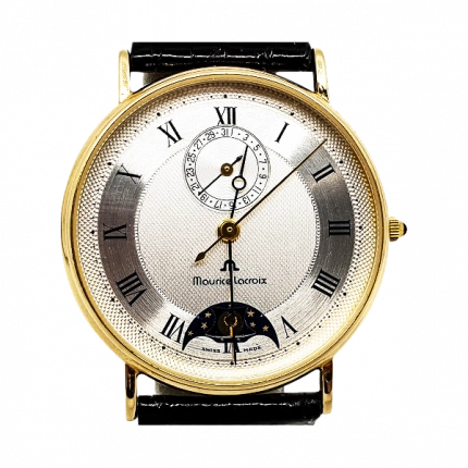 Maurice Lacroix Masterpiece Phases Delune Moonphase Date 14K Solid Yellow Gold