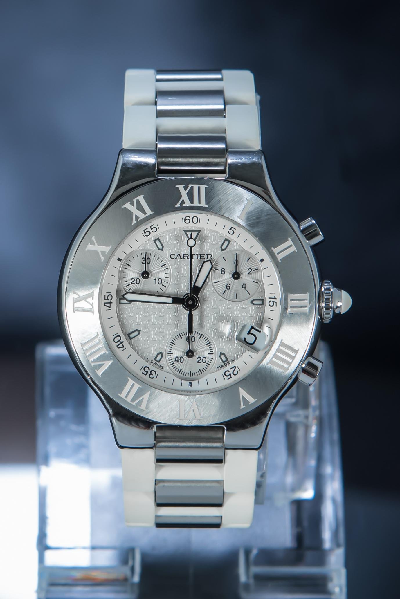 cartier must 21 chronoscaph 38mm