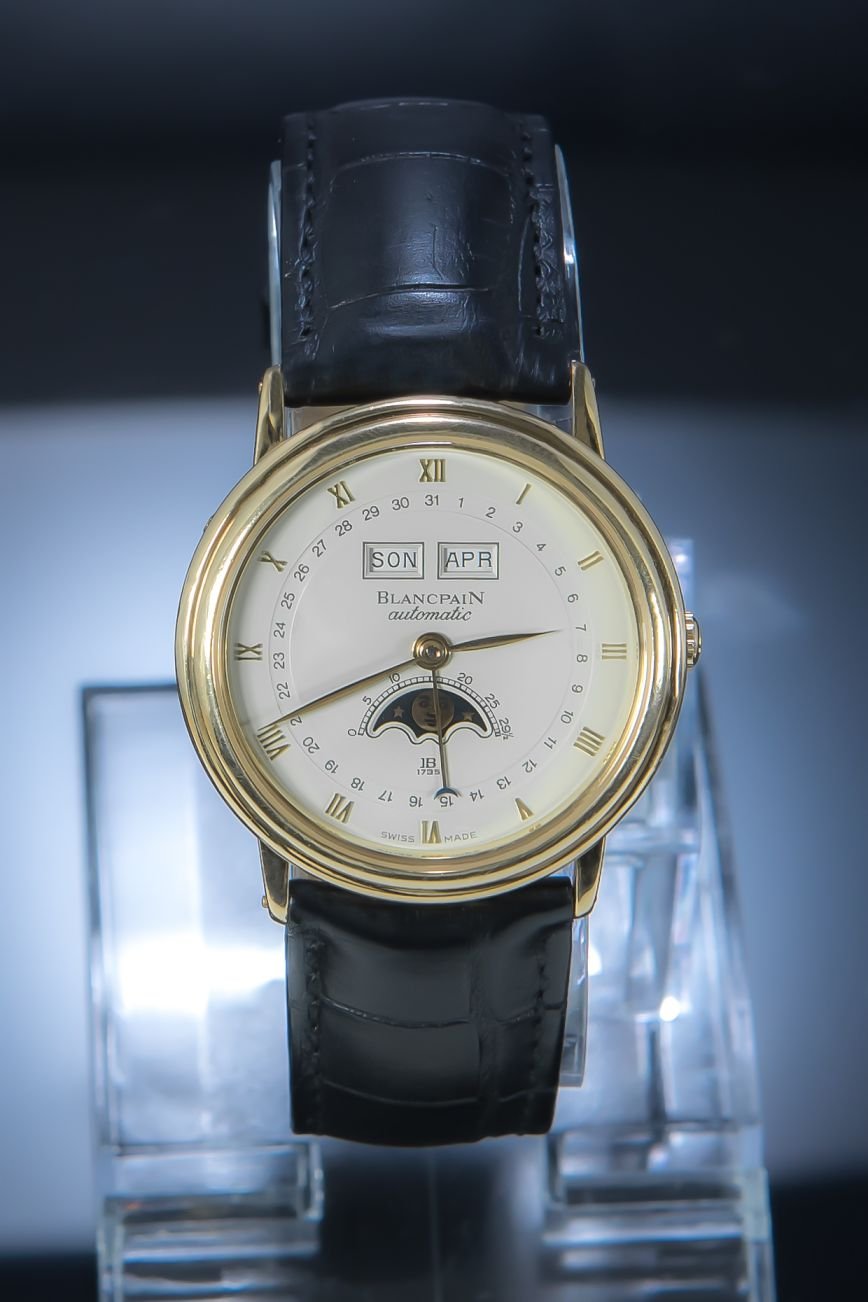 Blancpain Villeret Triple Date Moonphase 18K Yellow Gold - 6595 ...