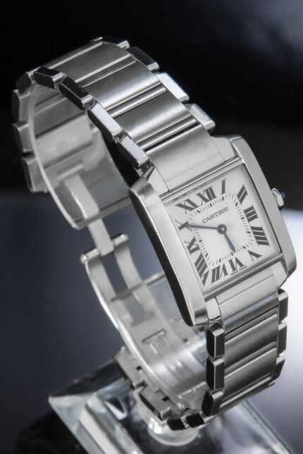 Cartier Tank Française 2465 Silver Dial - Pawndeluxe