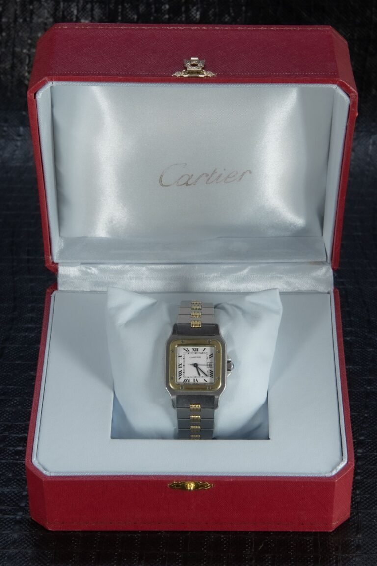 Cartier Santos Two O Tone Automatic 18K Gold - Pawndeluxe Exclusieve ...