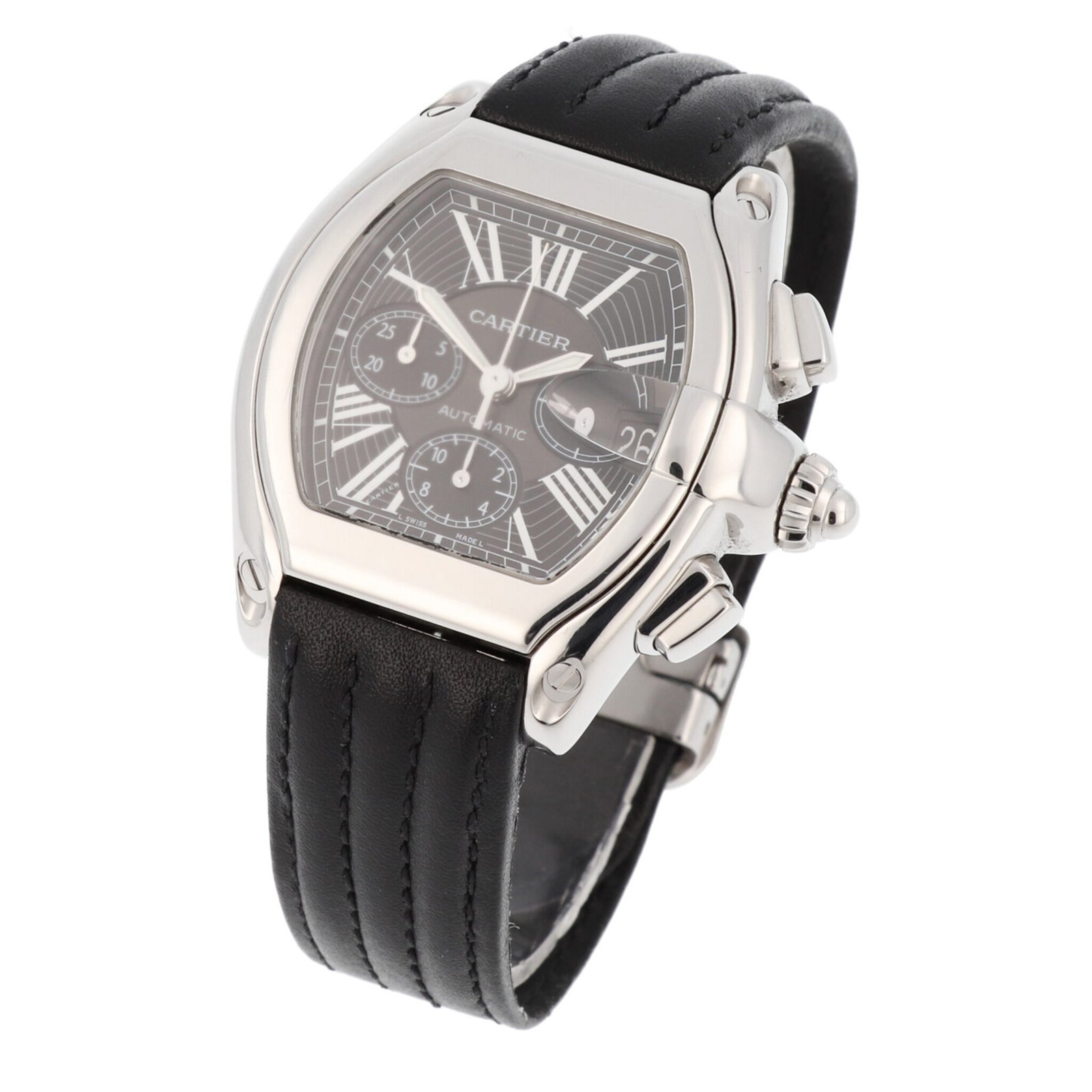 Cartier Roadster 37 5mm Automatic Chronograph Quick Date Stainless   D 2048x2048 