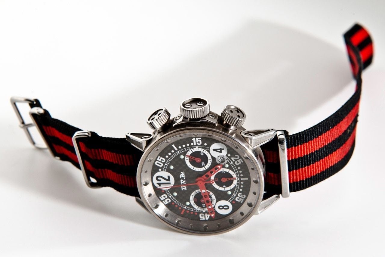 B.R.M V12 44 Red Ø 44.00 Mm Automatic Chronograph Ref. V12-44-GTB Men's ...