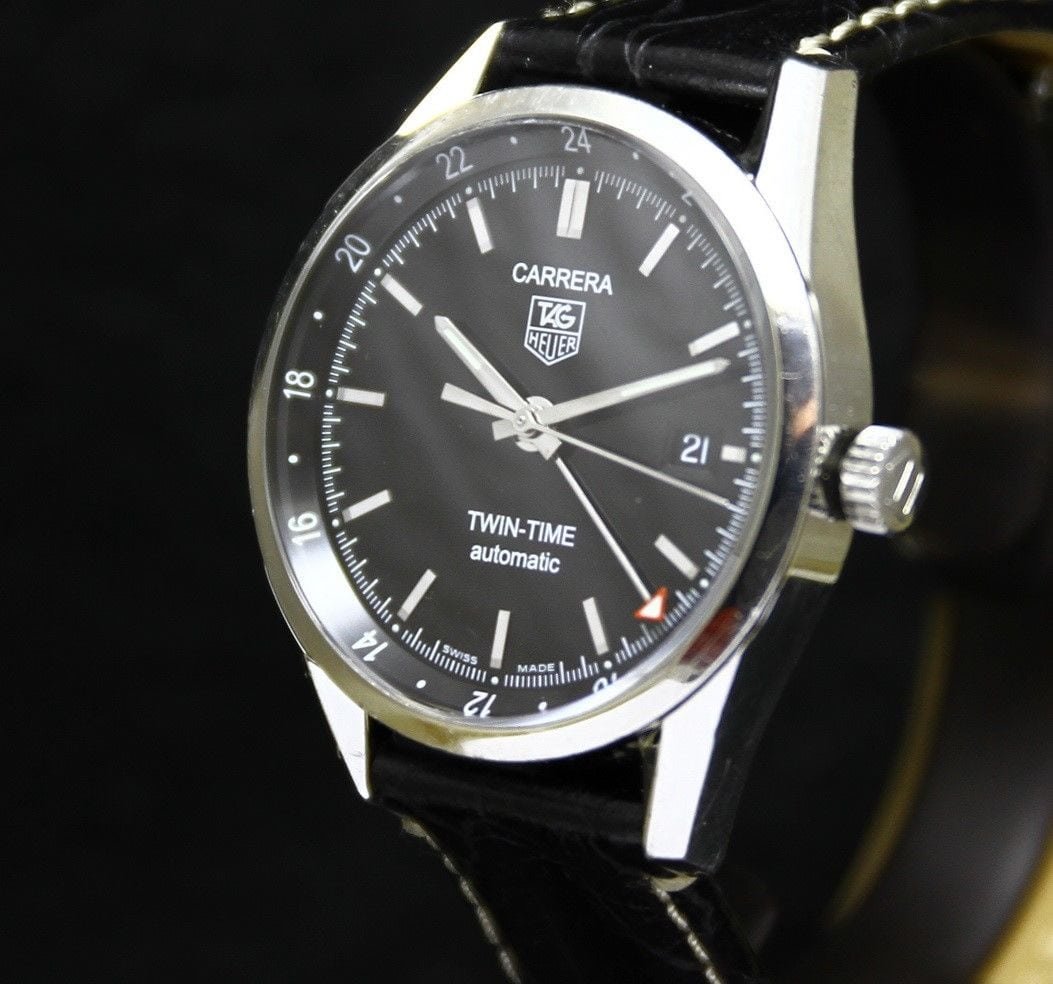 tag heuer carrera calibre 7 twin time automatic