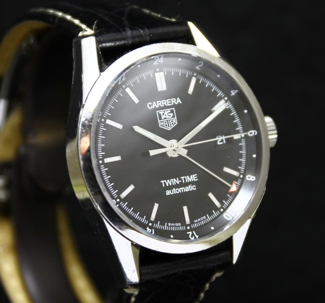 tag heuer carrera calibre 7 twin time automatic