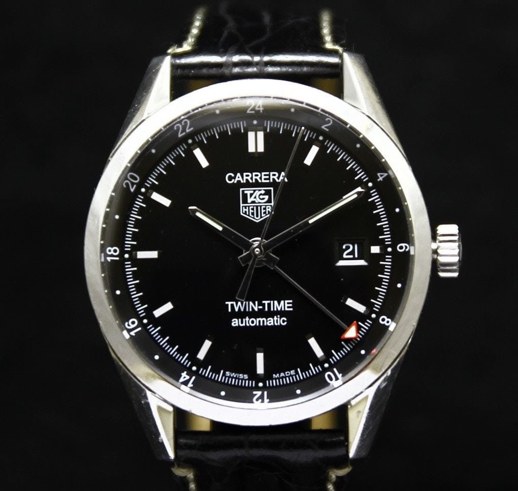 tag heuer carrera calibre 7 twin time automatic
