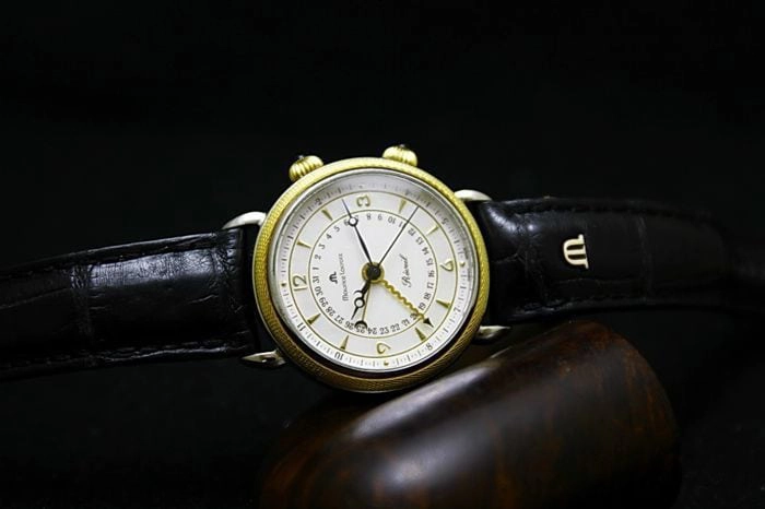 Maurice Lacroix Masterpiece Reveil Manual Alarm Gold Steel Perpetual Calendar